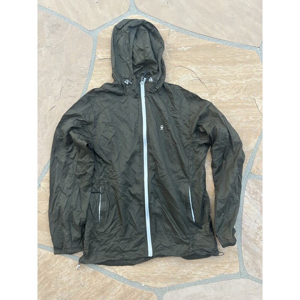 Little Donkey Andy Army Green L Waterproof Windbreaker Lightweight Packable